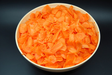 karotten geschnitten