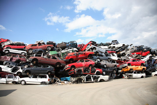 recyclage de vielles voitures
