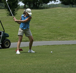 lady golfer