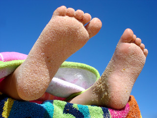pieds d'enfant