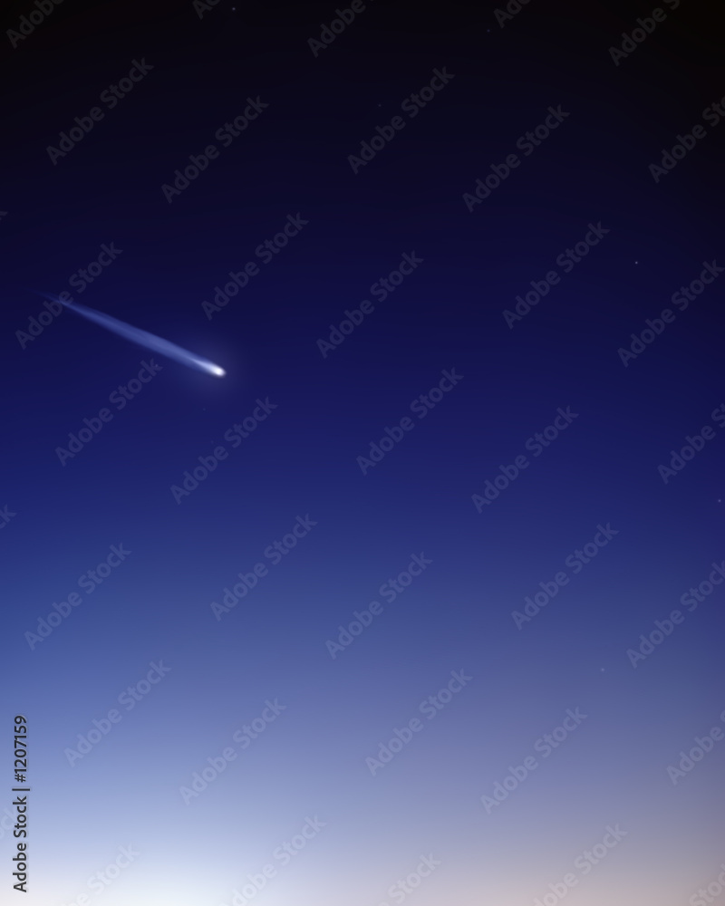 Wall mural meteor