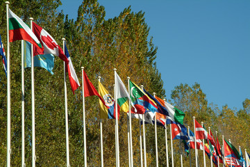 Fototapeta na wymiar countries flags