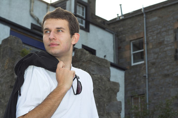 Obraz premium youth, handsome male face