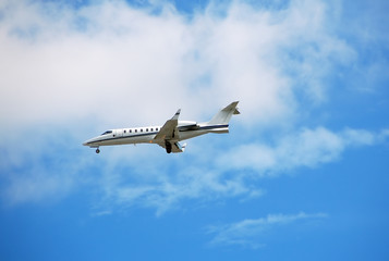 Fototapeta na wymiar prywatny samolot czarterowy luksus