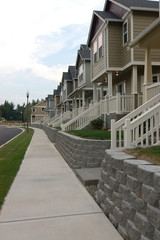 street of new construction