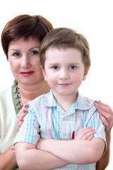 grandma with grandson