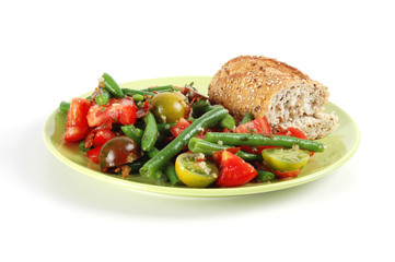 tomato and green bean salad