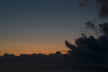 planet venus in morning sunrise sky