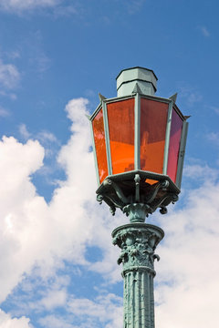 old-fashioned street lamp