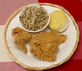 full view of a southern meal