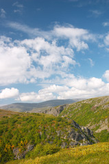 deep blue northern sky