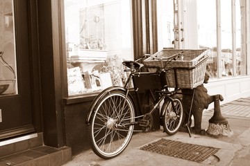 Fototapeta na wymiar retro rower