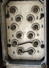 vintage phone wire box