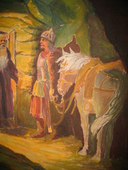 old man painting