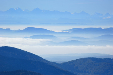Fototapeta na wymiar Alpine view