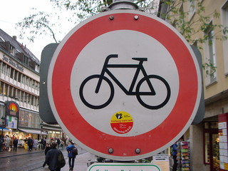 fahrrad verbot