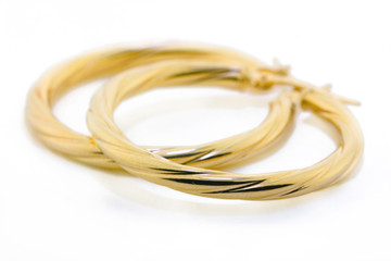 gold jewellery - earrings