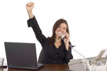 success businesswoman on the phone