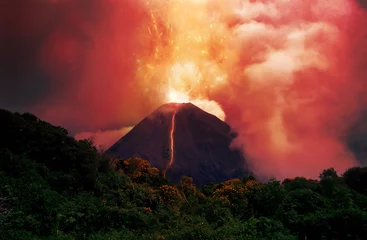 Fotobehang erupting volcano © James Steidl