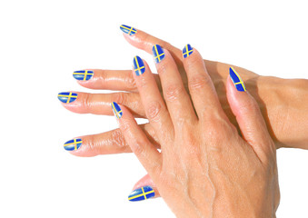 Ongles de supportrices - obrazy, fototapety, plakaty