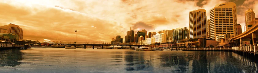 Papier Peint photo Sydney Harbour Bridge port chéri