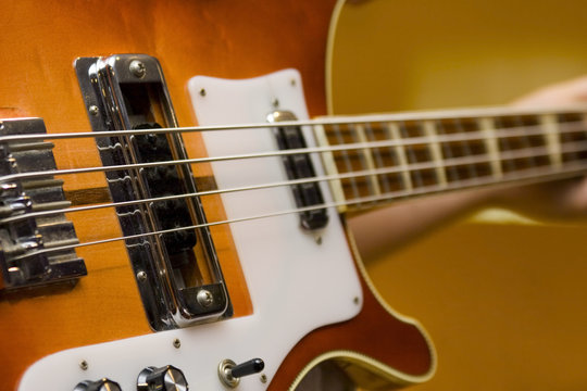 electric bass, funky groove