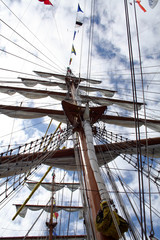 Fototapeta premium main mast on pirate ship