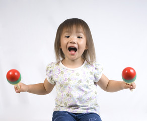 playing maracas