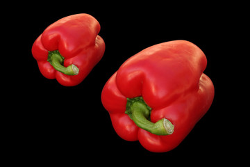 poivrons rouge détourés