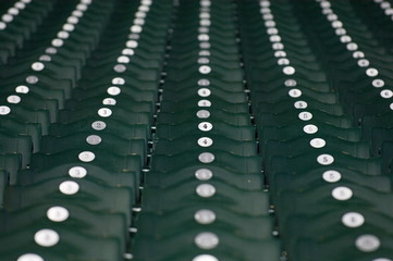 stadium seats creating pattern © Randy Harris