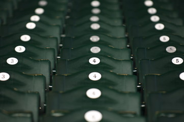 Obraz premium stadium seats close up