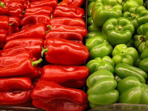 Red And Green Bell Peppers