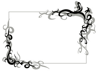 frame with swirls