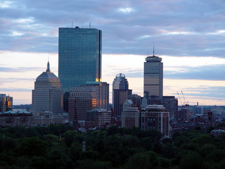 boston cityview sunset
