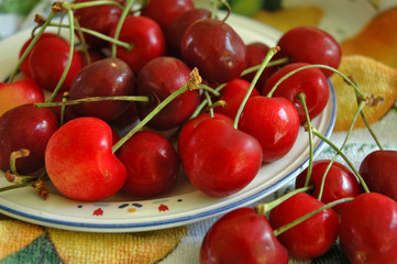a plate of cherries...