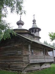 wooden church, great novgorod, russia