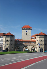 Fototapeta na wymiar placu Isartorplatz