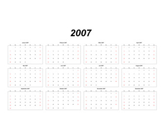 kalender 2007 - querformat