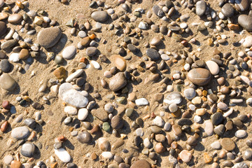 sand and stones