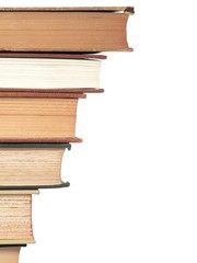 stacked books