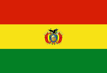 flag of bolivia - obrazy, fototapety, plakaty