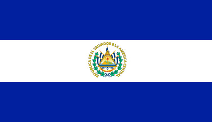 flag of el salvador - obrazy, fototapety, plakaty