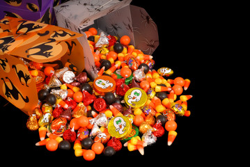 halloween candy in chinese containers