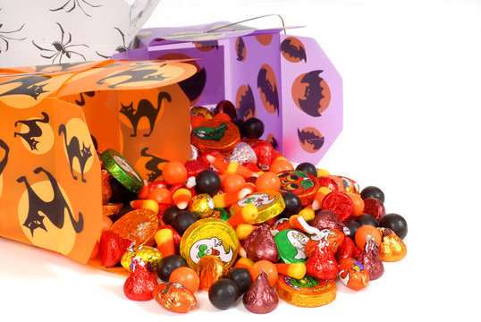 Halloween Candy In Chinese Containers