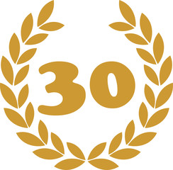 Fototapeta premium lorbeerkranz 30