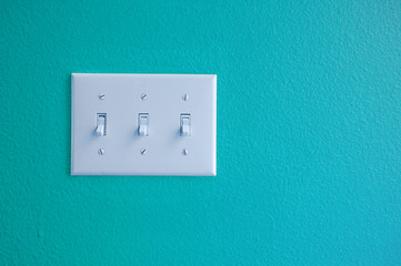 light switch light blue