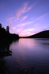 sunrise at loon lake