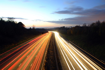 Fototapeta na wymiar busy motorway