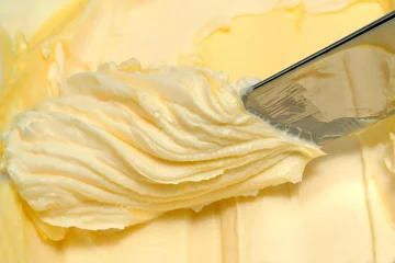 Fotobehang butter and knife © JoLin
