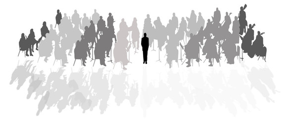 orchestra in shadow © SDuggan